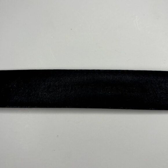 Apostrophe Black Leather Hook and Eye Boho Womens Belt Silver Stylish Designer - Picture 6 of 9